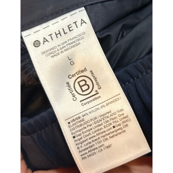 Athleta Rise Women’s Jogger Pants size L NWT Pull-On Stretch Nylon Waterproof - Picture 9 of 9